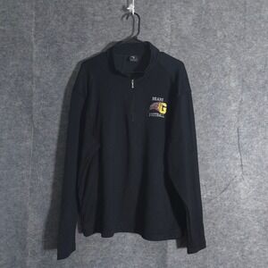 Nike Bears Football 1/4 Zip Pullover Mens Black Long Sleeve Training Shirt XL